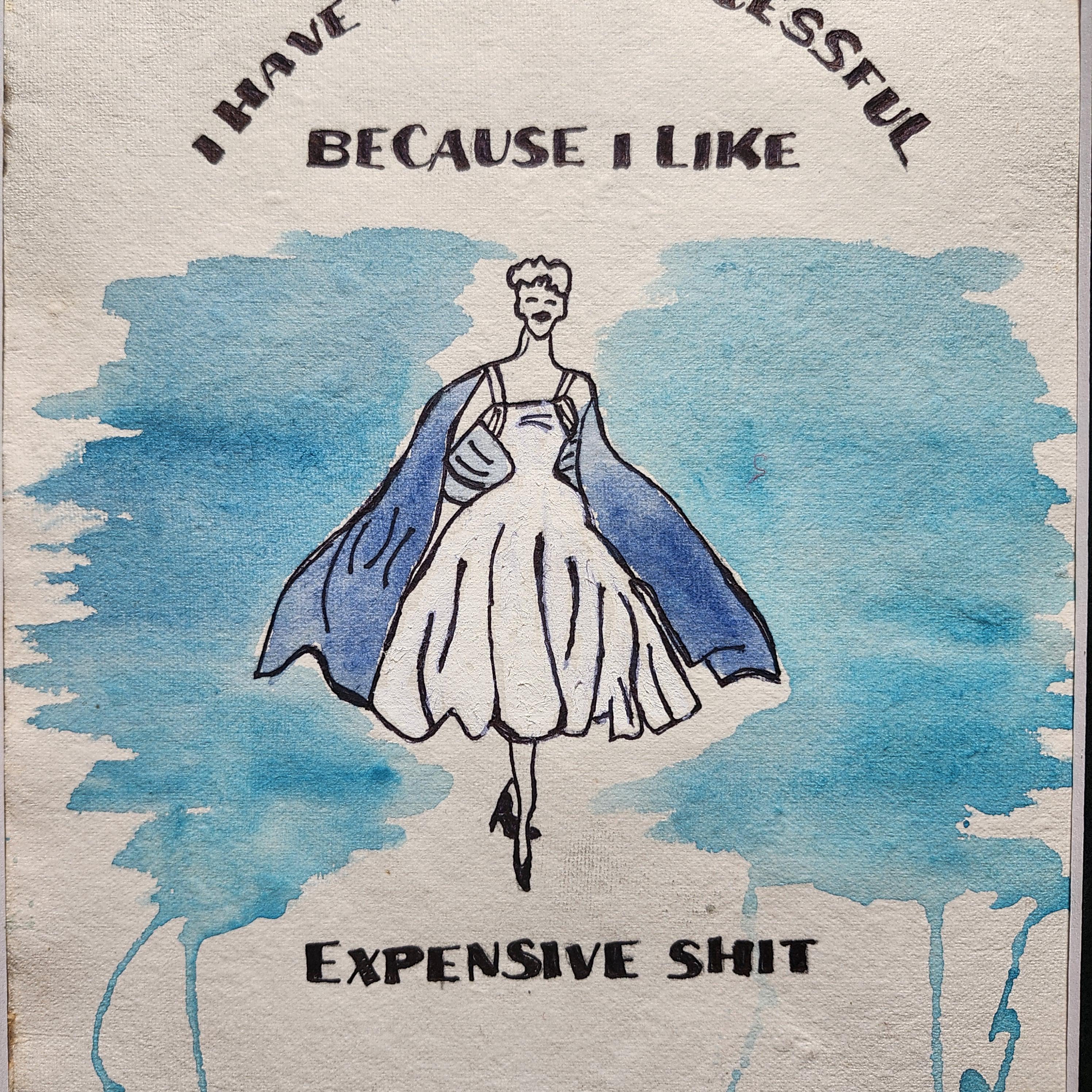 Funny Quote Watercolor Art: Handmade Paper, Empowering Women Decor
