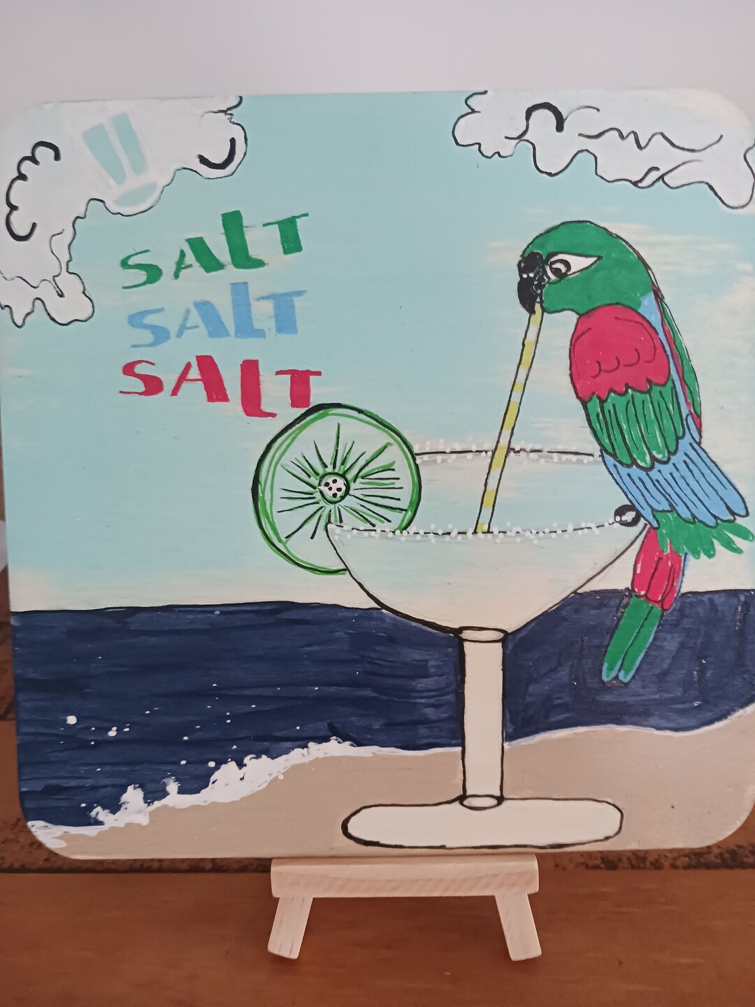 Jimmy Buffett Margaritaville Salt Salt Salt Hand Painted Song Lyric