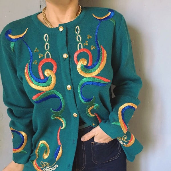 80s Knit Sweater Etsy