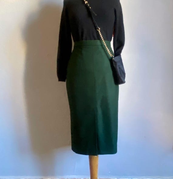 Retro Style Printed Ink Smudged High Waist Skirt