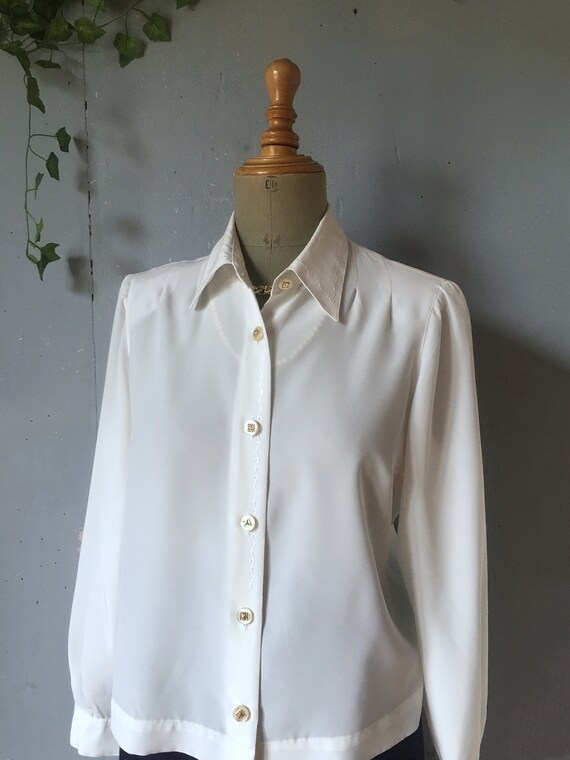 White off the outlet shoulder button down shirt