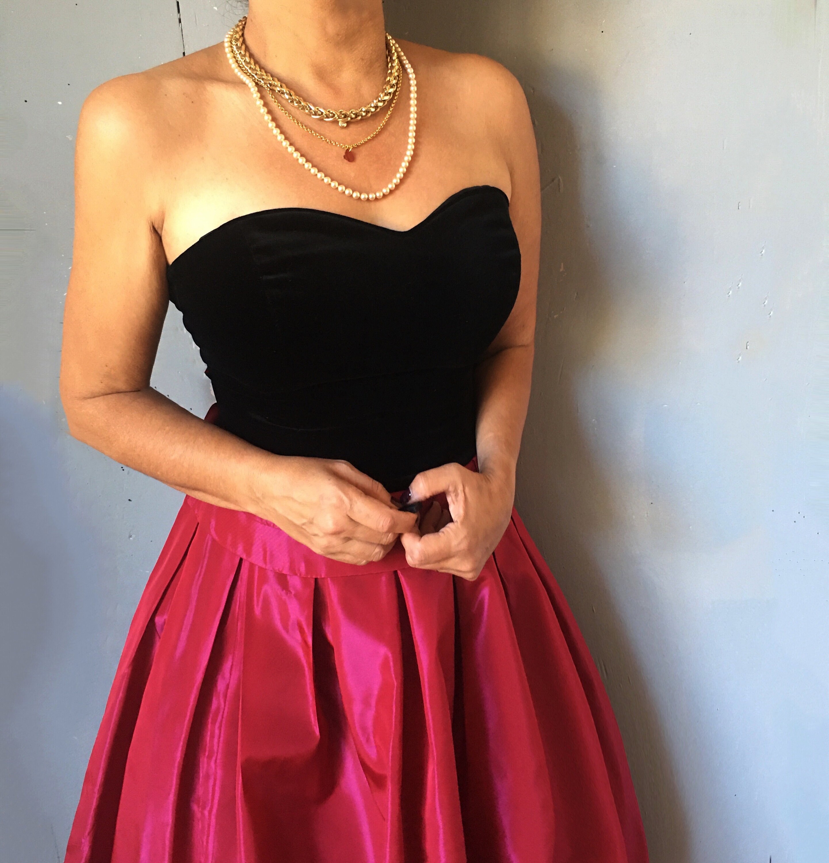 Laura Ashley Vintage 80s Corset Strapless Prom Ball Party Dress ...