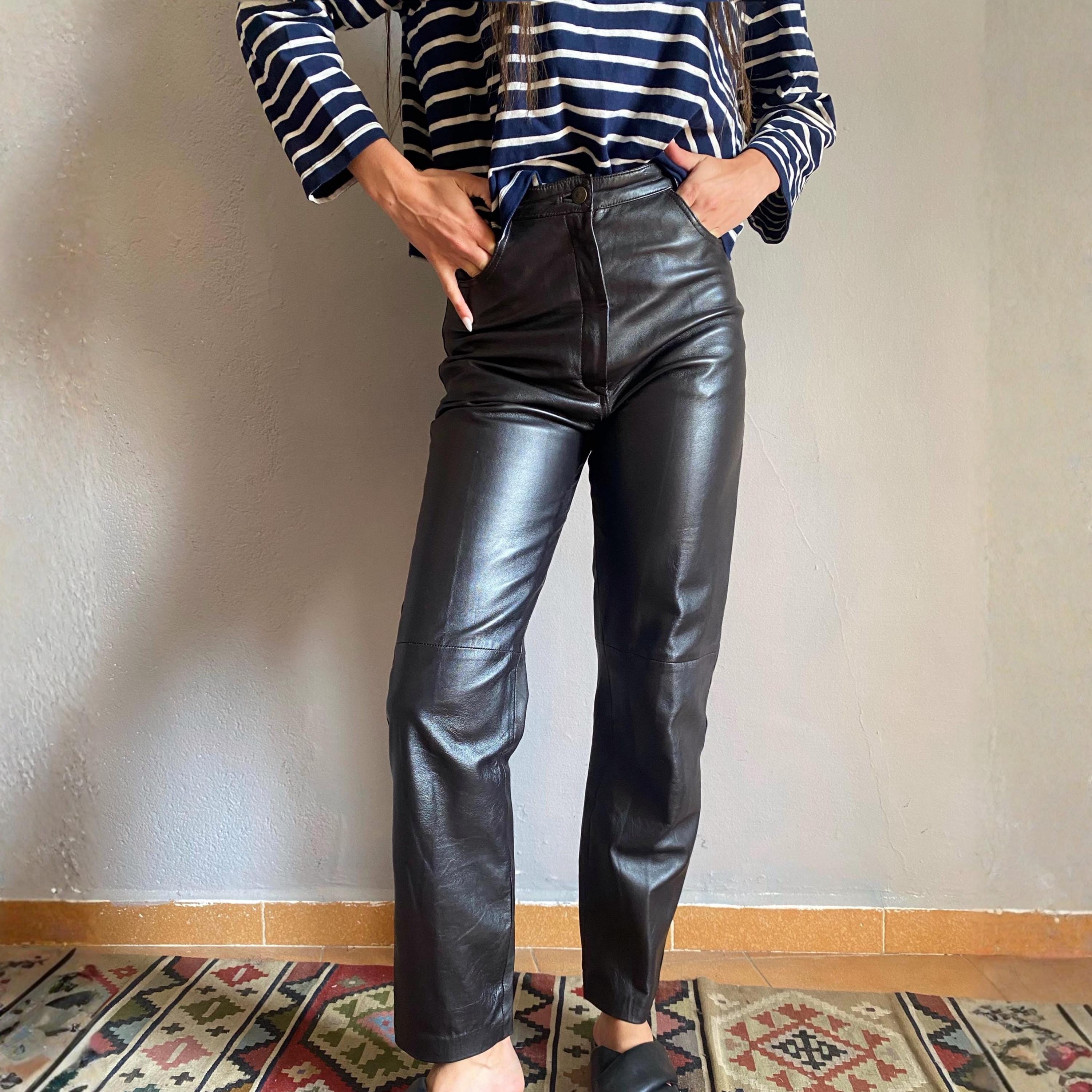 1990s leather pants - Etsy 日本
