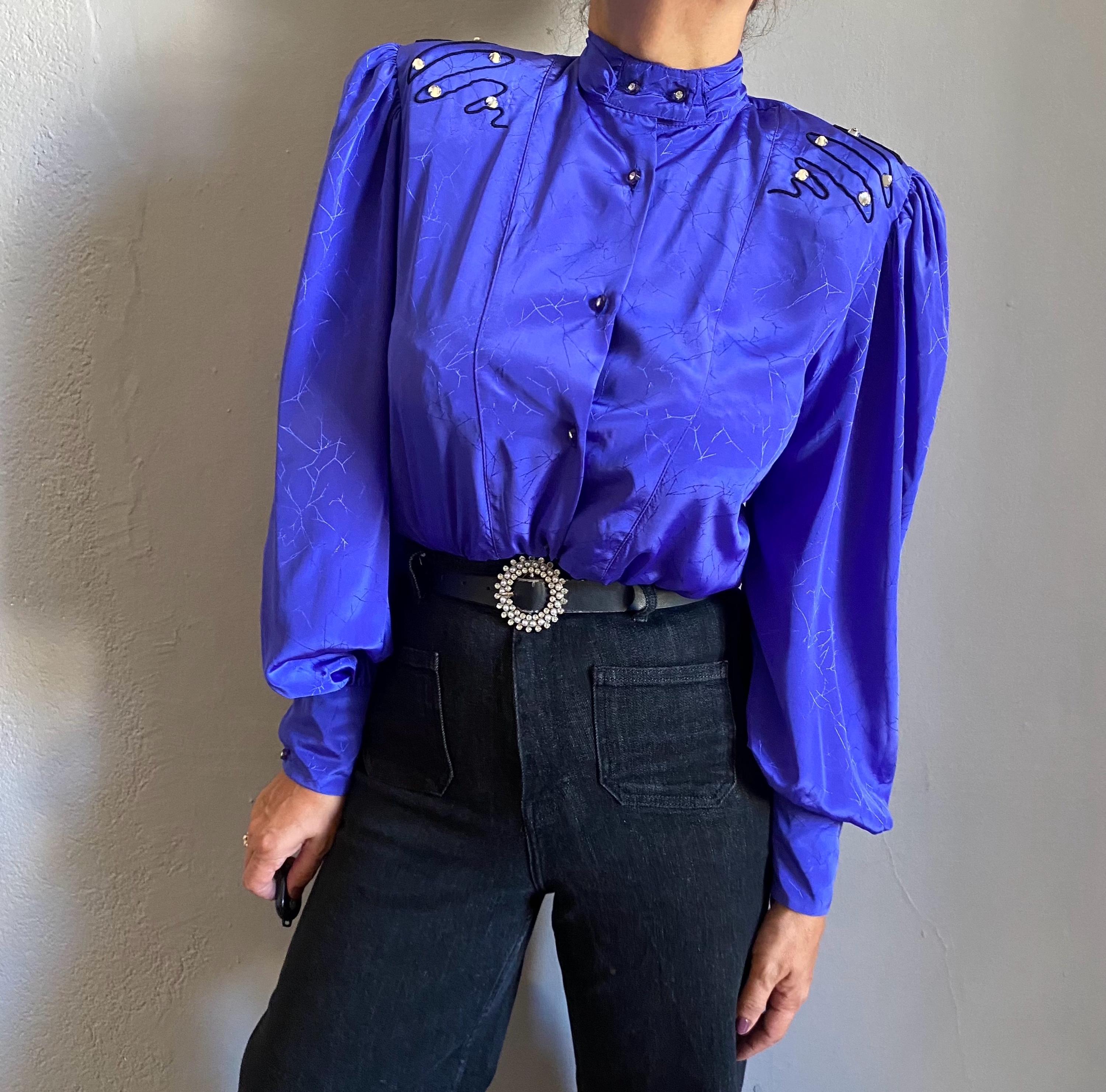 Lilac Satin Blouse Canada