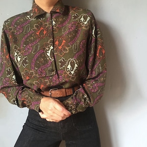 80s Paisley Shirt - Etsy