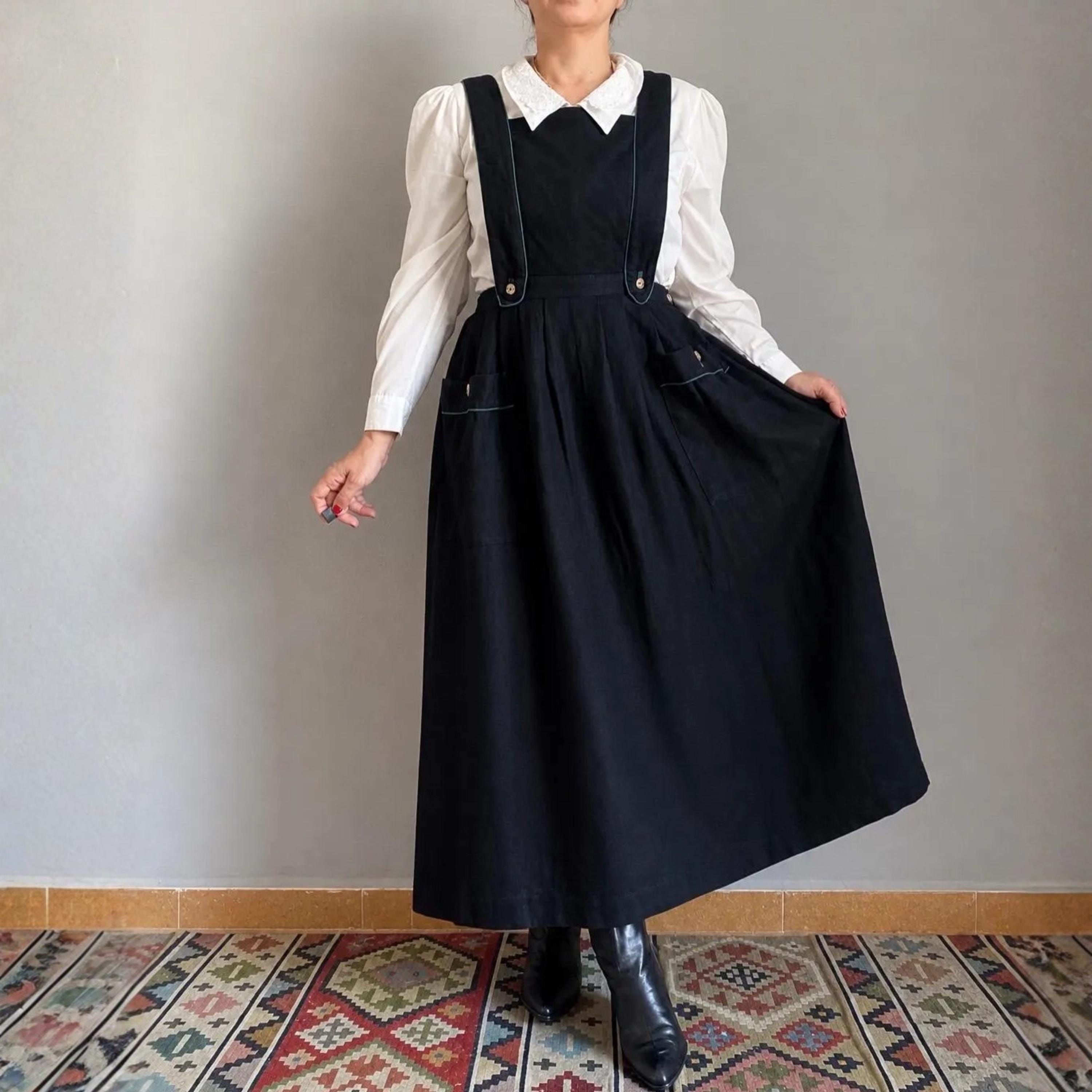 little black dress mennonite Abby Mini Dress | Black main image 1