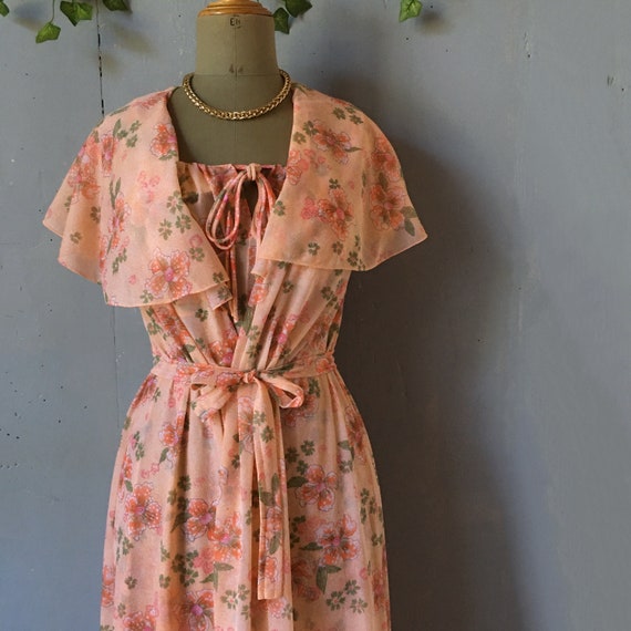 Vvintage NOS 70s romantic garden fairycore nylon … - image 5