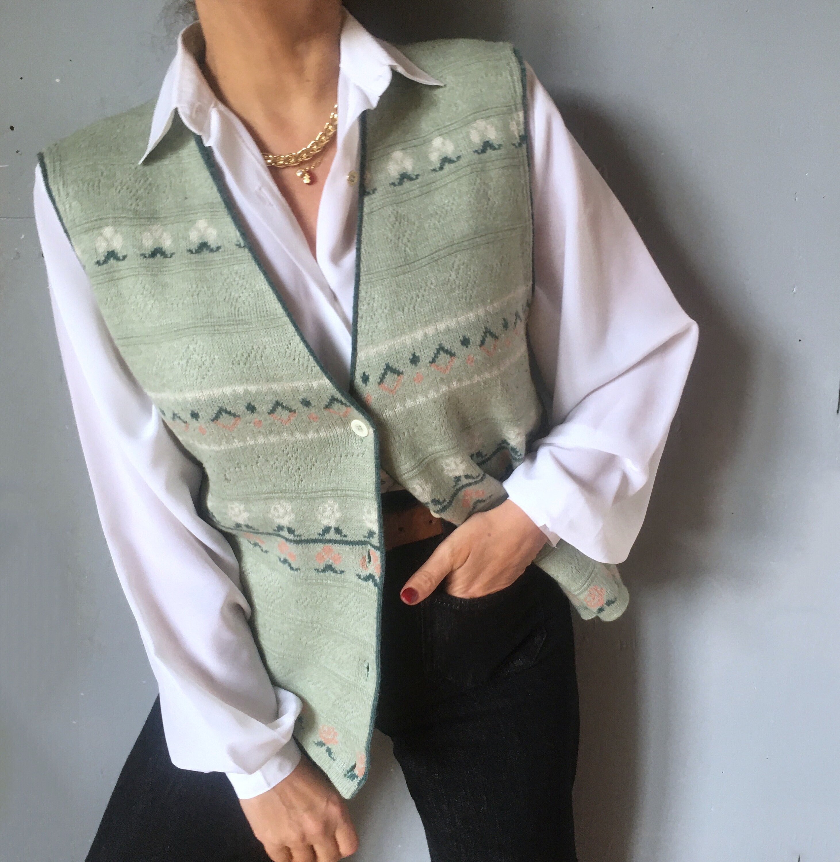 Grandma Sweater Vest - Etsy