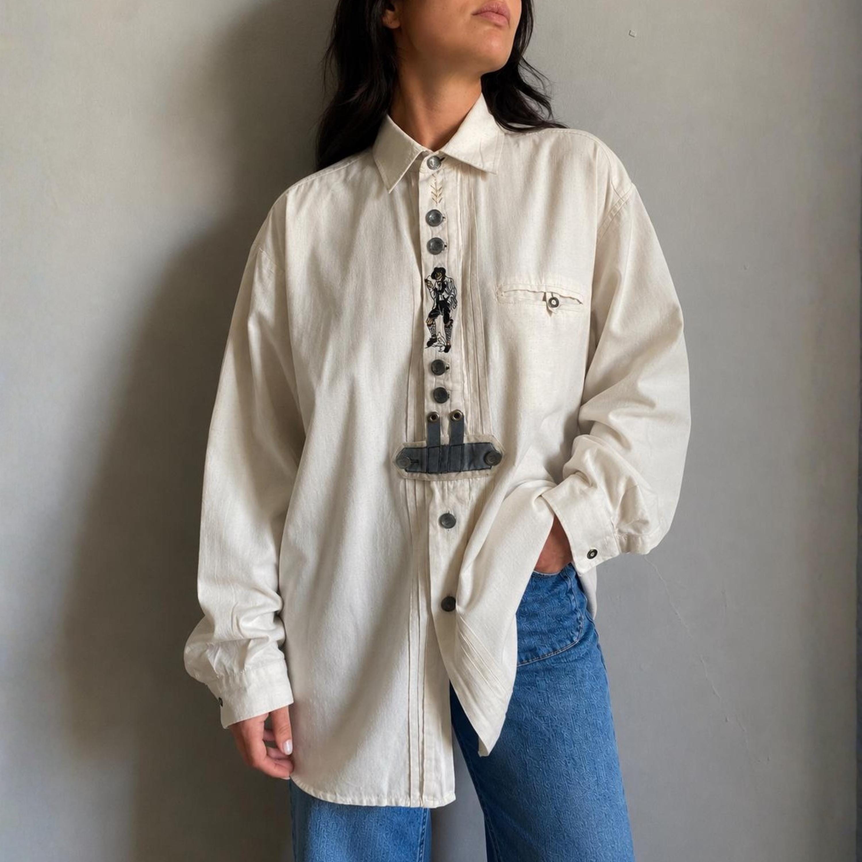 70s 80s marichiisli Swiss folk blouse flashbackfriday to #1980s in 