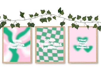 Green Danish Pastel poster set - 3 physical prints