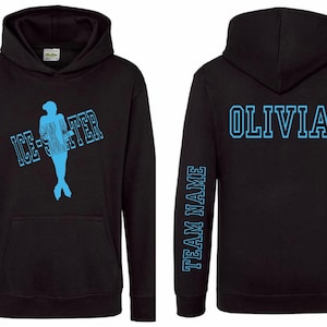 Personalised Adult Ice-Skater Hoodie