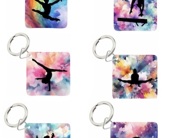 Gymnast Keyring