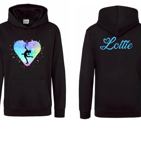 Splash Heart Ice Skater Hoodie