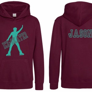Personalised Child Ice Skater Hoodie