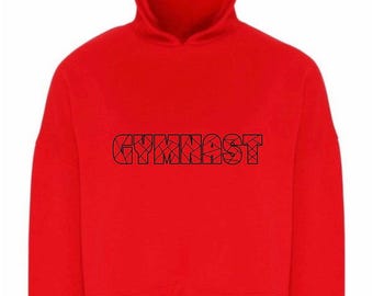 Gymnast Cropped Oversized Hoodie