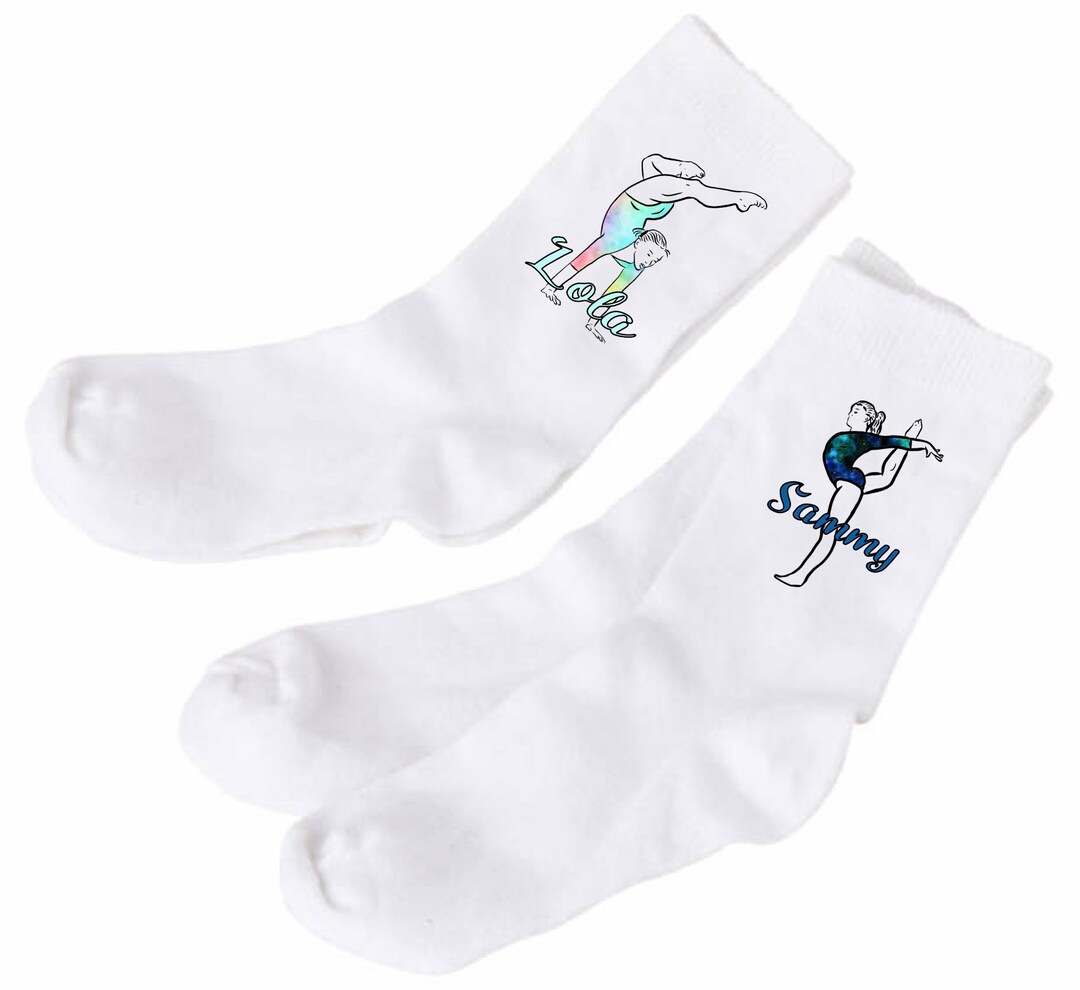Personalised Gymnast Design Socks Etsy UK