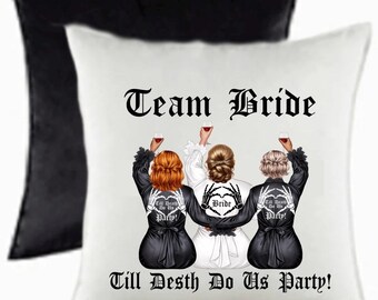 Personalised Bridal/Bridesmaid/Team Bride Luxuary Cushion