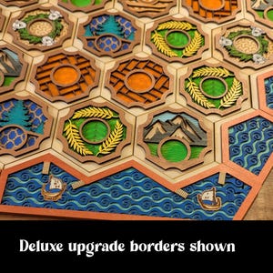 Custom wooden two-layer Settlers of Catan boards. Standard or 5-6 Players. Free US shipping. image 7