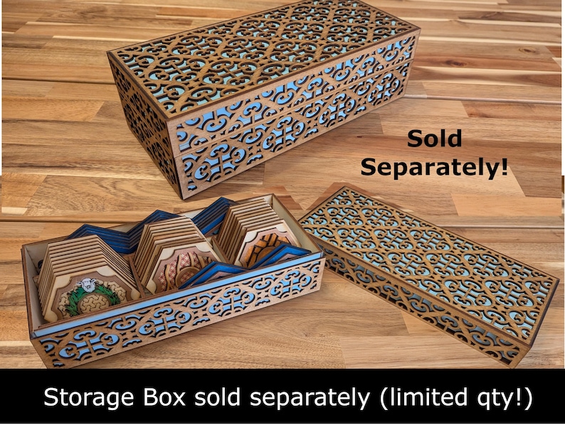 Custom wooden two-layer Settlers of Catan boards. Standard or 5-6 Players. Free US shipping. image 11