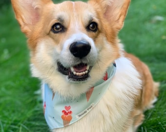 Handmade Dog Bandana, Puppy Bandana, Dog accessories, Dog neckwear, Unique Pet Accessory - Perfect Gift for Dog Owners, Cute dog accessories