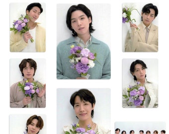 BTS 10 Year Festa Flower Handmade Unofficial Photocards RM Jin SUGA jhope Jimin V Jungkook Bangtan Boys