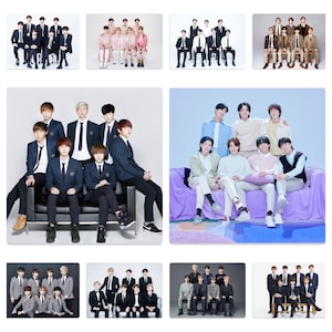 Retratos familiares de BTS Festa a lo largo de los años 2014 a 2023 Tarjetas fotográficas no oficiales hechas a mano RM Jin Suga esperanza Jimin V Jungkook