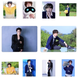 Jin de BTS l'astronaute, photos promotionnelles, cartes photo non officielles faites main, Kim Seokjin Bangtan Boys