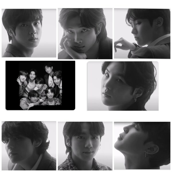 BTS x Galaxy Samsung Unfold Your World Set 1 Handmade Unofficial Photocards RM Jin SUGA jhope Jimin V Jungkook