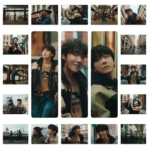 jhope de BTS En la calle con J-Cole Video musical Tarjetas fotográficas no oficiales hechas a mano Jung Hoseok Hobi Música en solitario BTS ARMY Bangtan Boys