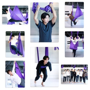 BTS Collage Print Sports Bra Top K-pop Inspired Fashion Active Wear  Compression Running Cycling Gym Wear Purple Black 