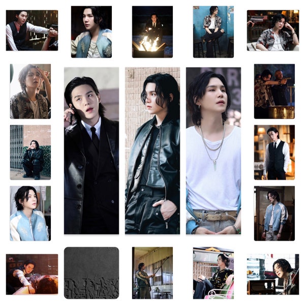 Agust D Haegeum Music Video Behind The Scenes Handmade Unofficial Photocards SUGA of BTS Agust D D-Day Album Min Yoongi Bias