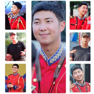 RM of BTS South Korean Army Military Band Handmade Unofficial Photocards Kim Namjoon Bangtan Boys