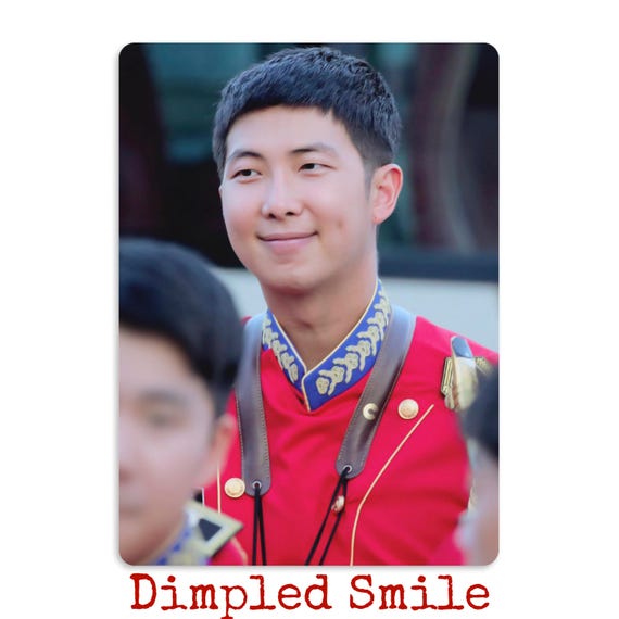 RM of BTS South Korean Army Military Band Handmade Unofficial