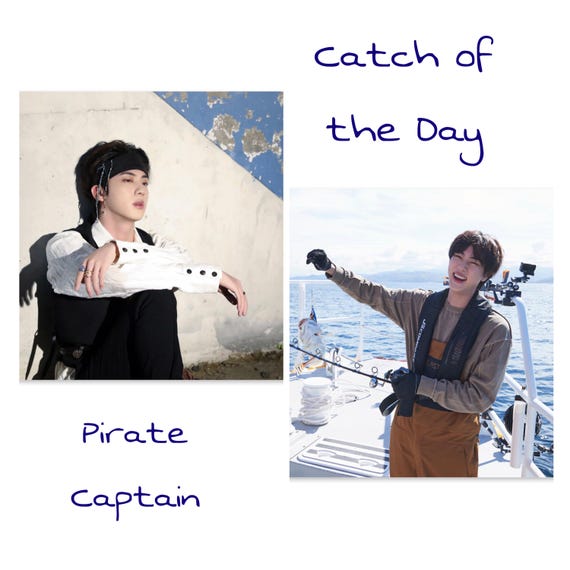 Jin of BTS Me, Myself & Jin 'sea of Jin Island' Photo Folio