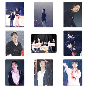 BTS Rainy Night Permiso para bailar en el escenario Concierto de Seúl Tarjetas fotográficas no oficiales hechas a mano RM Jin SUGA jhope Jimin V Jungkook