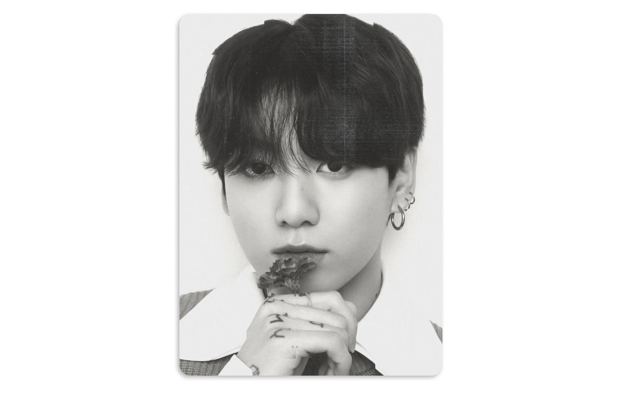 BTS Monochrome Pop-up Shop Handmade Unofficial Photocards RM Jin