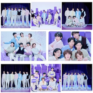 Sesión de fotos del décimo aniversario de las celebraciones de la Festa 2023 de BTS Tarjetas fotográficas no oficiales hechas a mano RM Jin SUGA Jhope Jimin V Jungkook