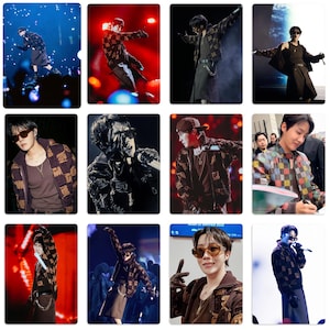 esperanza de BTS Le Gala Des Piéces Juanes en París Actuación Tarjetas fotográficas no oficiales hechas a mano Jung Hoseok Hobi Bias