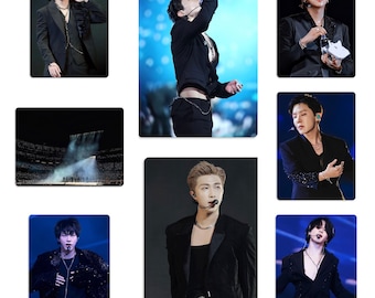 BTS Black Swan Outfits LA Concert Permission to Dance on Stage Handmade Unofficial Photocards RM Jin Suga jhope Jimin V Jungkook