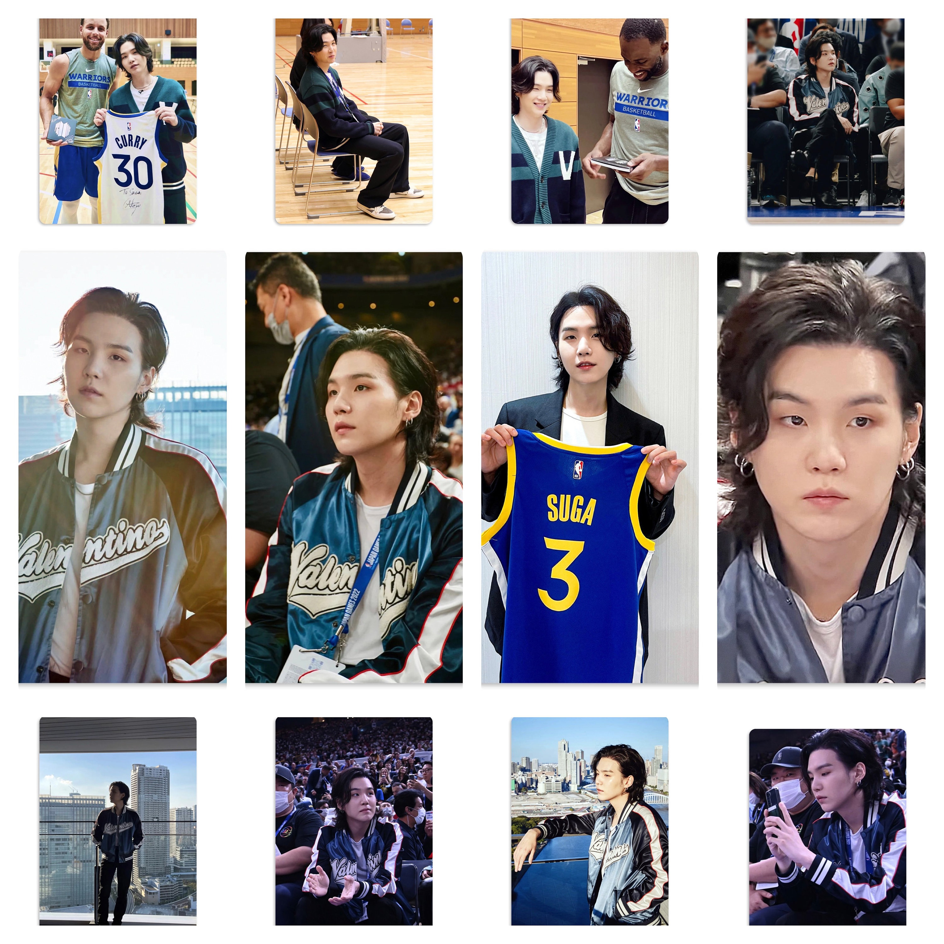 SUGA at NBA Japan Handmade Unofficial Photocards Min Yoongi NBA