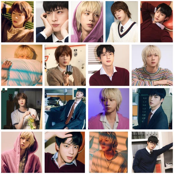 Jin of BTS Happy Solo Debut Album Promotional Photoshoot Handmade