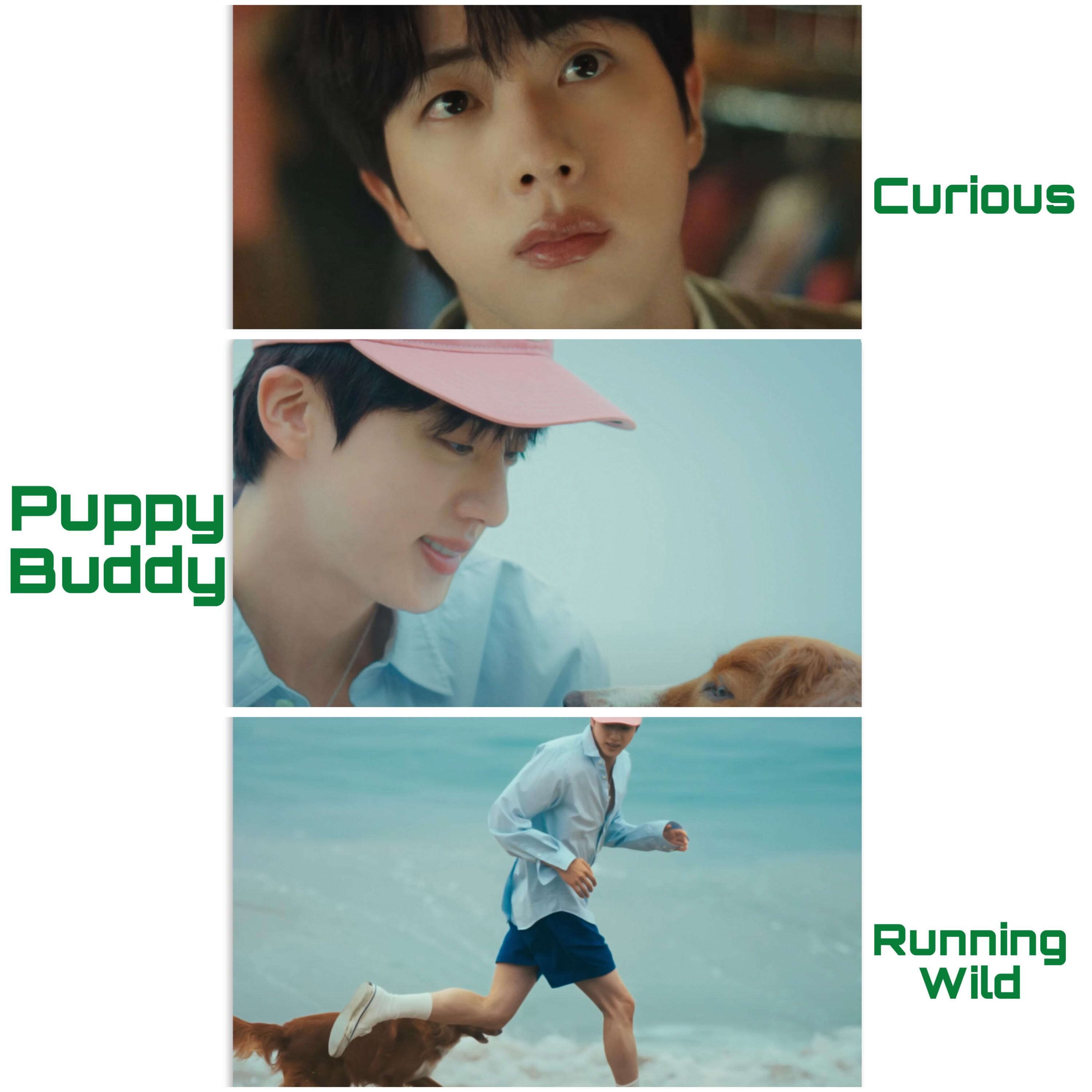 BTSのジン「Running Wild」ミュージックビデオ、手作りの非公式フォト
