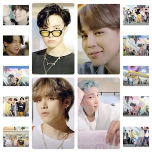 BTS Dynamite Music Video Set 2 Handmade Unofficial Photocards RM Jin Suga jhope Jimin V Jungkook Bangtan Boys