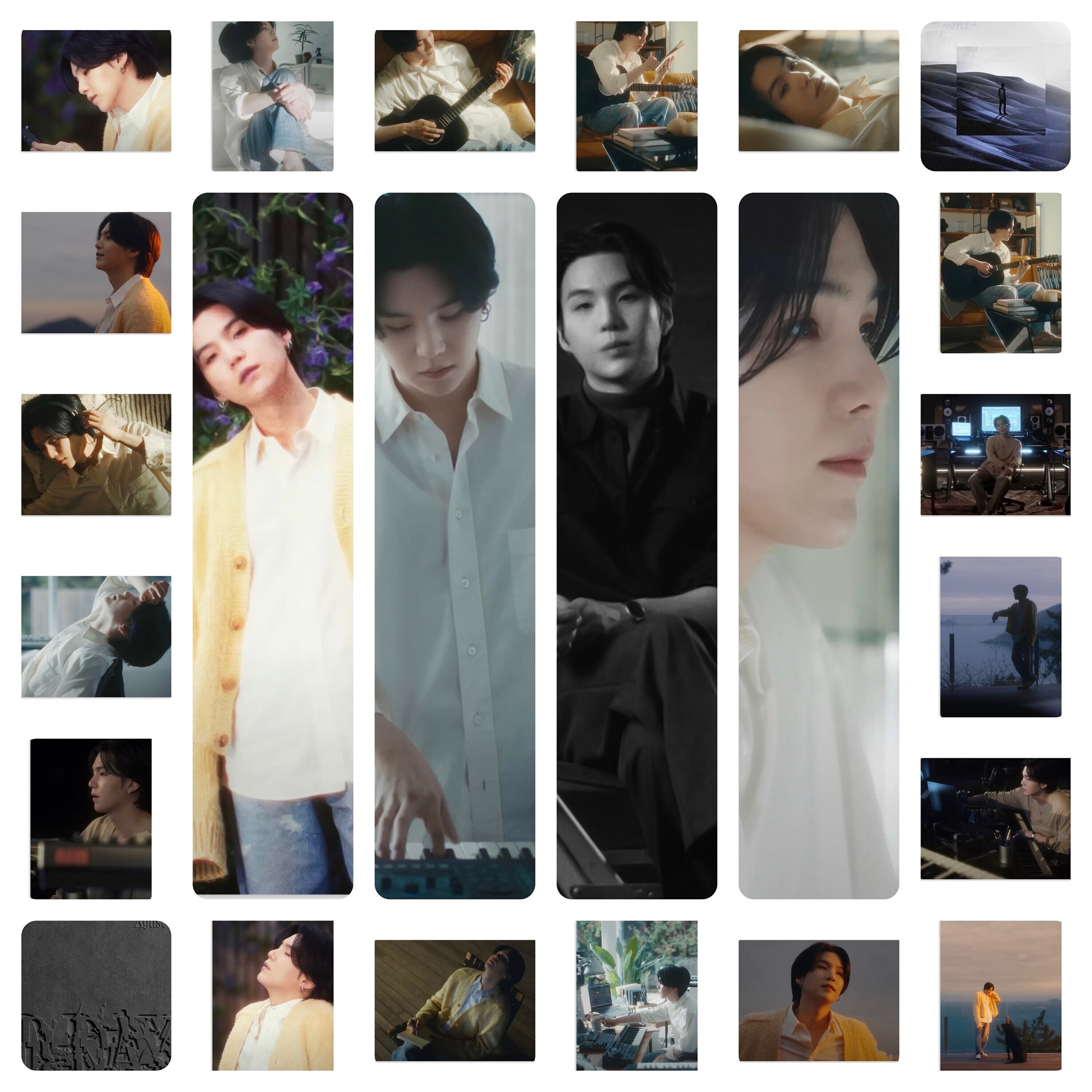 SUGA of BTS People Part Two Music Video Agust D D-Day Album Handmade Unofficial Photocards Min Yoongi