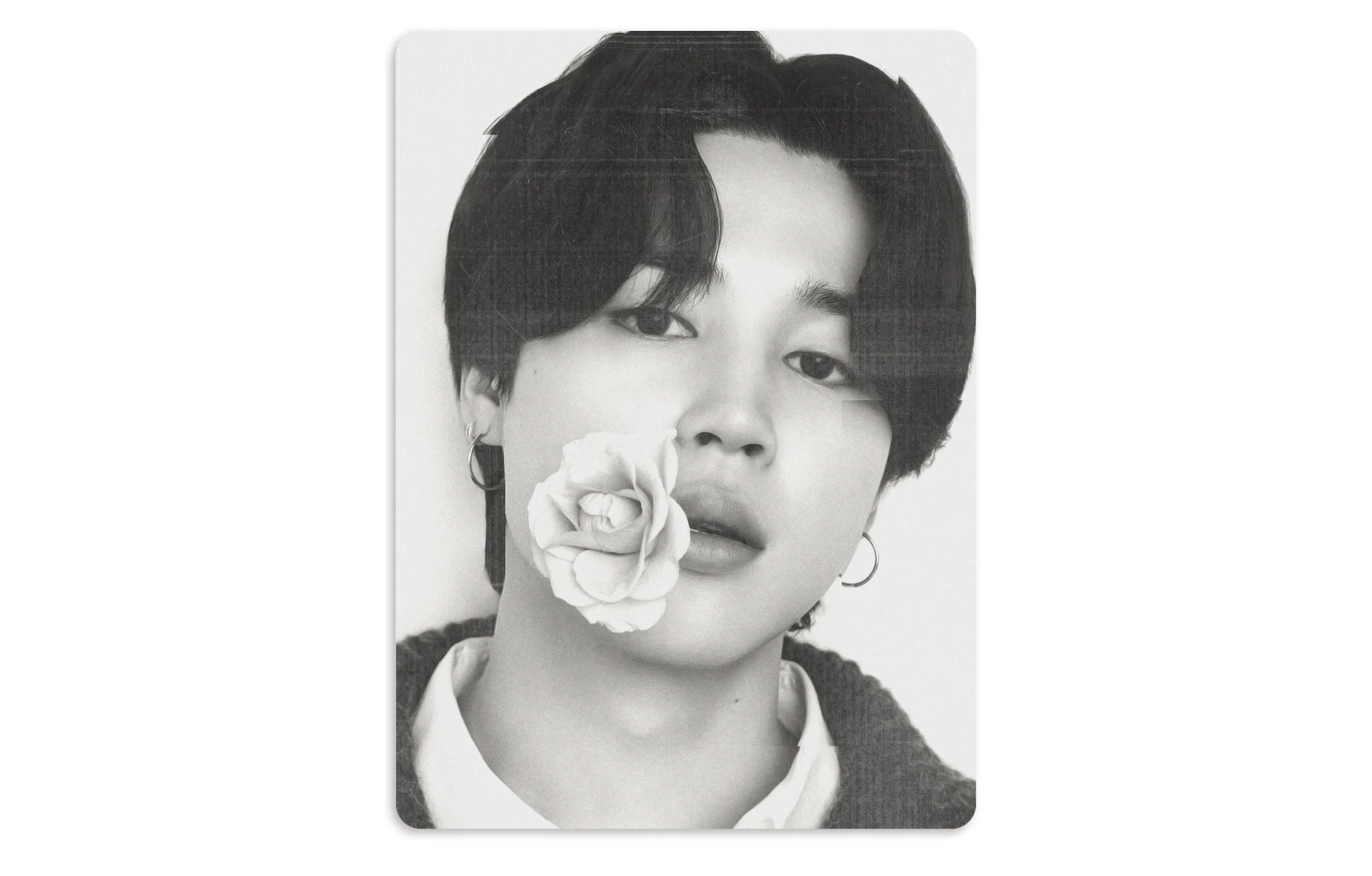 BTS Monochrome Pop-up Shop Handmade Unofficial Photocards RM Jin