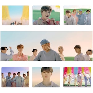 BTS Dynamite Music Video Set 1 Handmade Unofficial Photocards RM Jin Suga jhope Jimin V Jungkook Bangtan Boys