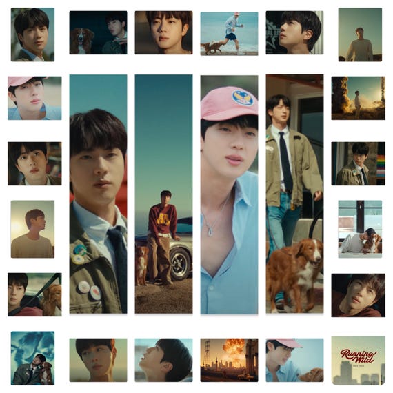 Jin of BTS Running Wild Music Video Handmade Unofficial Photocards