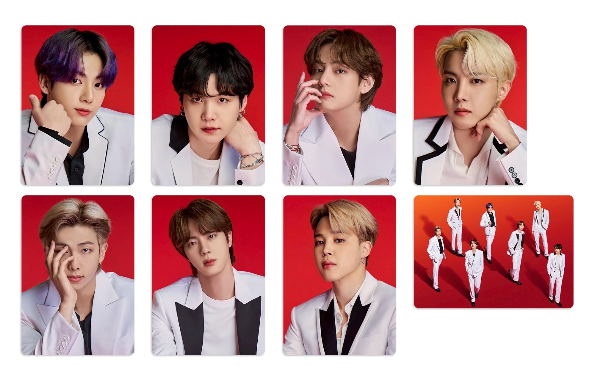 BTS Lotte Duty Free 2021 Handmade Unofficial Photocards RM Jin