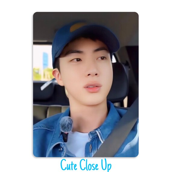 Jin of BTS Run Jin Episode Zero Handmade Unofficial Photocards BTS