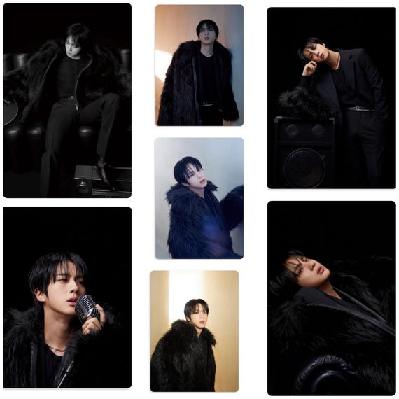 Jin of BTS Dark Echo Promotional Photoshoot Handmade Unofficial